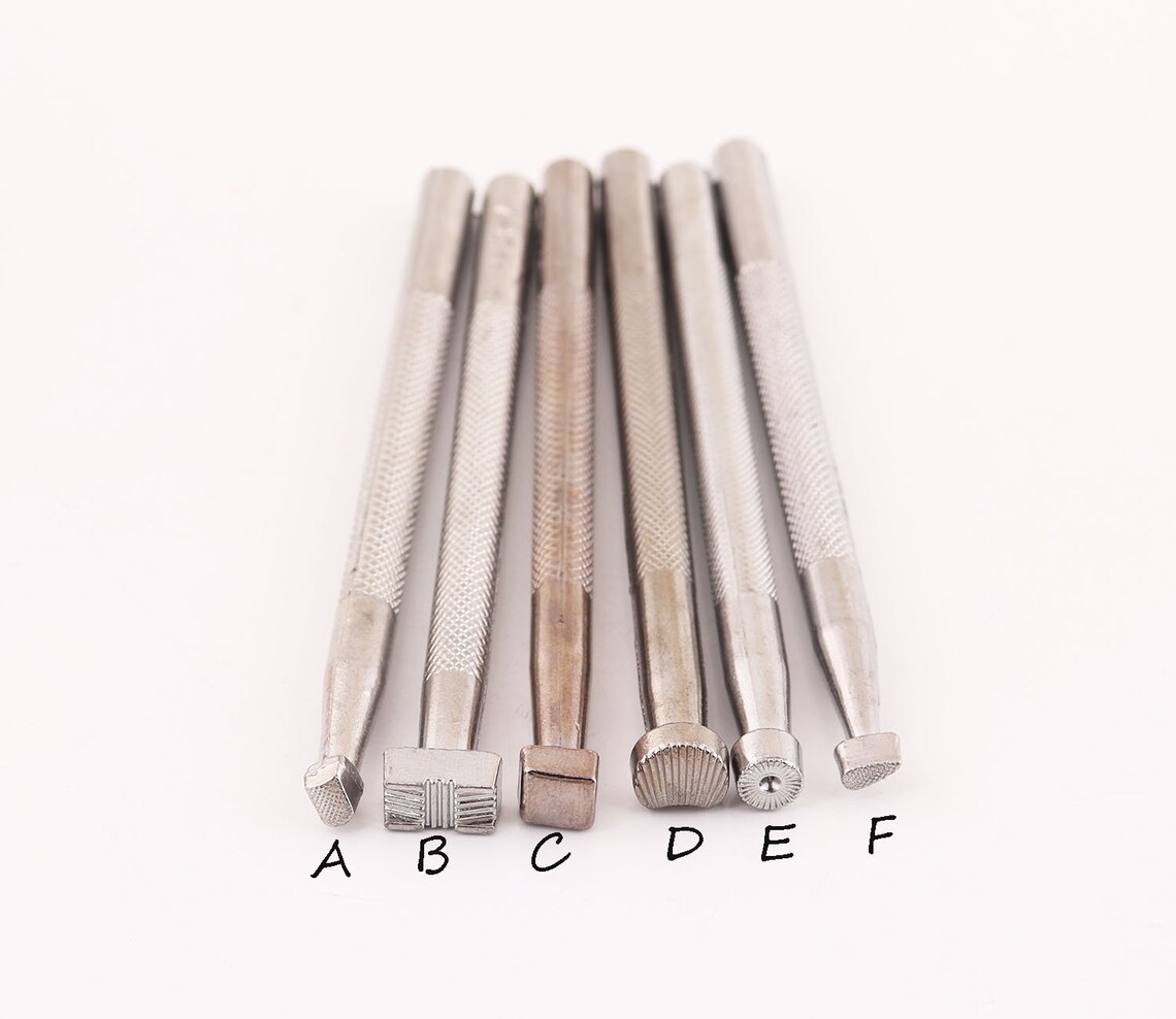 1pcs 6 Patterns Leather Carving Stamp for Hand Stamping Custom Etsy