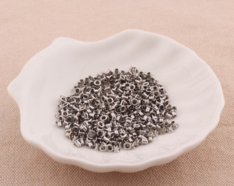 Mini 1 mm zilver gat metalen grommets oogjes-metalen grommets klinknagels metalen oogjes voor canvas lederen ambachtelijke schoenen naaien, tassen, lederen werk