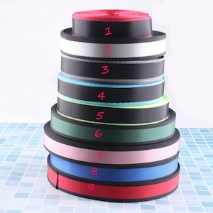 nylon webbing colorful  25mm  Webbing 1&quot; for Straps bag Belt garment sewing accessories