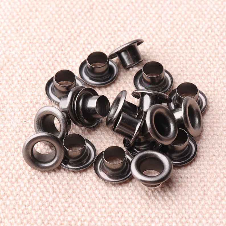 100pcs Gun Black Eyelets Grommets 8mm Grommet Eyelet for Bead Etsy