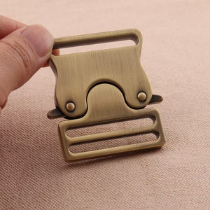 Metal Quick Side Slide Release Buckle antique Bronze color 20/30mm inner for Backpacks Webbing, Clip Lock, Belt buckles garment accessories