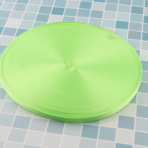 10/20/50/100yards Green color ribbon 3/8&quot; nylon ribbon webbing for gift box decoration garment accessories