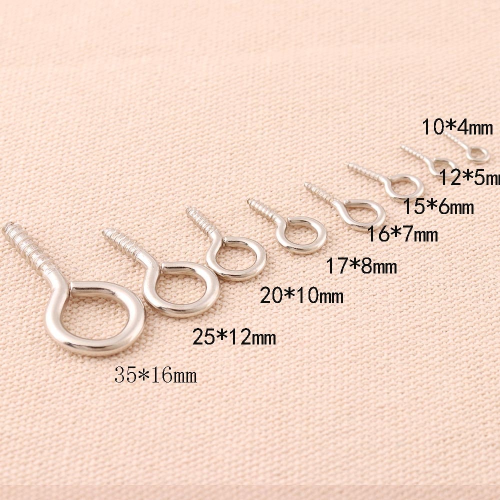 LLMSIX 300 Pieces Eye Hooks Screw Mini Metal Eye Pins for Jewelry