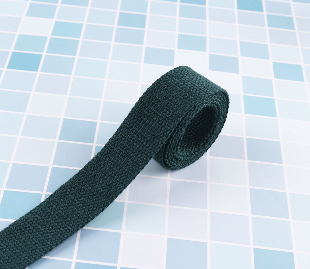 Webbed Ribbon Webbing,drak Green Smooth Webbing Ribbon ,20mm Belts Tape Bag Handle ...