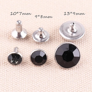 Leather Riveting,Rivets for leather craft ,black Studs for Leather Craft ,Tiny Rapid Rivets Studs Bag,Leather Craft Making in 3 sizes