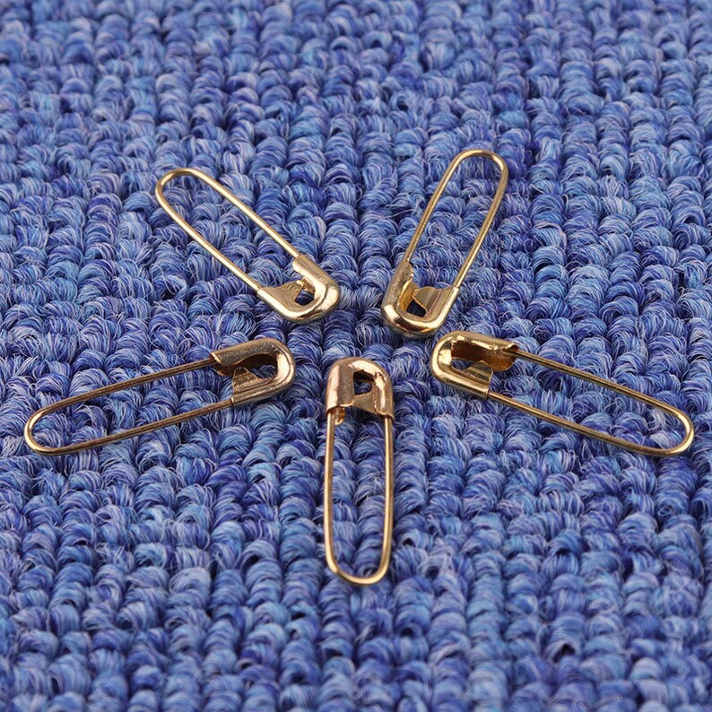100pcs Safety Pins 204mm Small Safrty Pins Gold Golor Safety Etsy