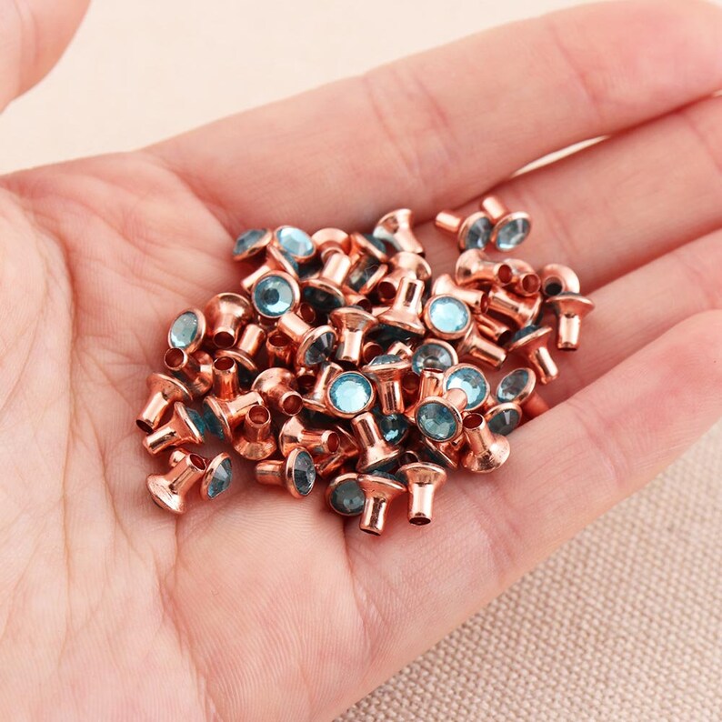 76mm Gold& White Rivets hollow Rivets Studs for Leather Etsy