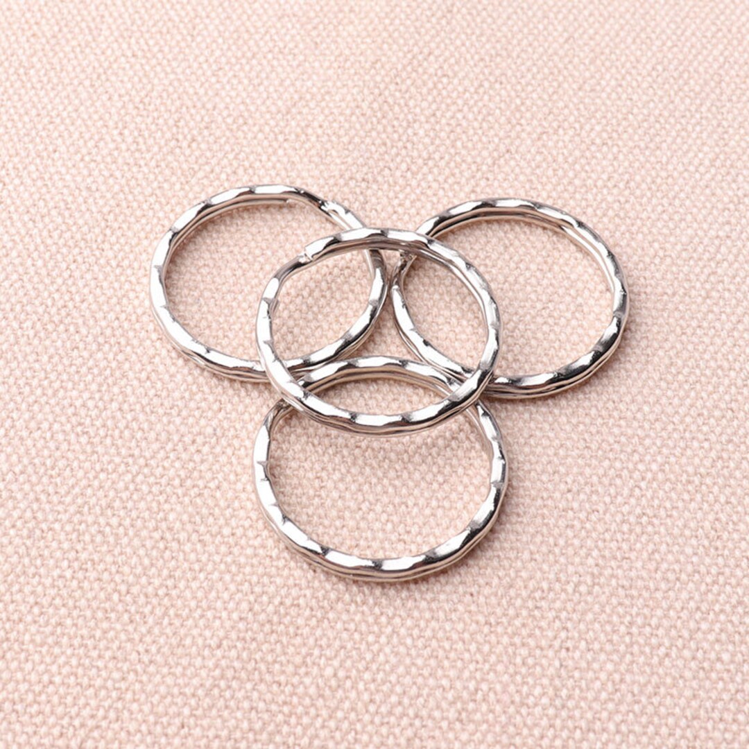 25mm Silver Round Key Rings Keychain Rings Split Ring Keyring Split Key