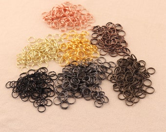 500pcs 10mm key ring key chain Split ring rose gold /gold /light gold/black /gunmetal /copper/bronze color for diy decoration accessories