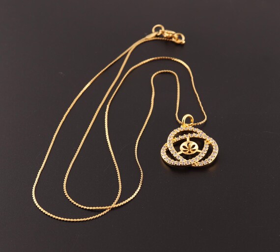 Fahion Gold Color Charm Choker Necklace 