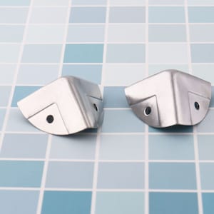 8PCS Conners,Silver 40*28mm Corner Decorative Corner Bracket Jewelry Box Wooden Case Decorative Leg Corner Protector