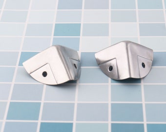 8PCS Conners,Silver 40*28mm Corner Decorative Corner Bracket Jewelry Box Wooden Case Decorative Leg Corner Protector