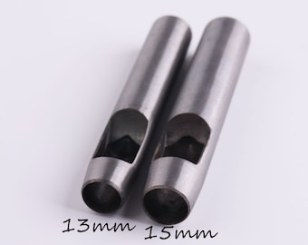 13mm and 15mm Circle hole leather tool,puncher-hole maker for leather crafts-hole punch-craft punch leather making