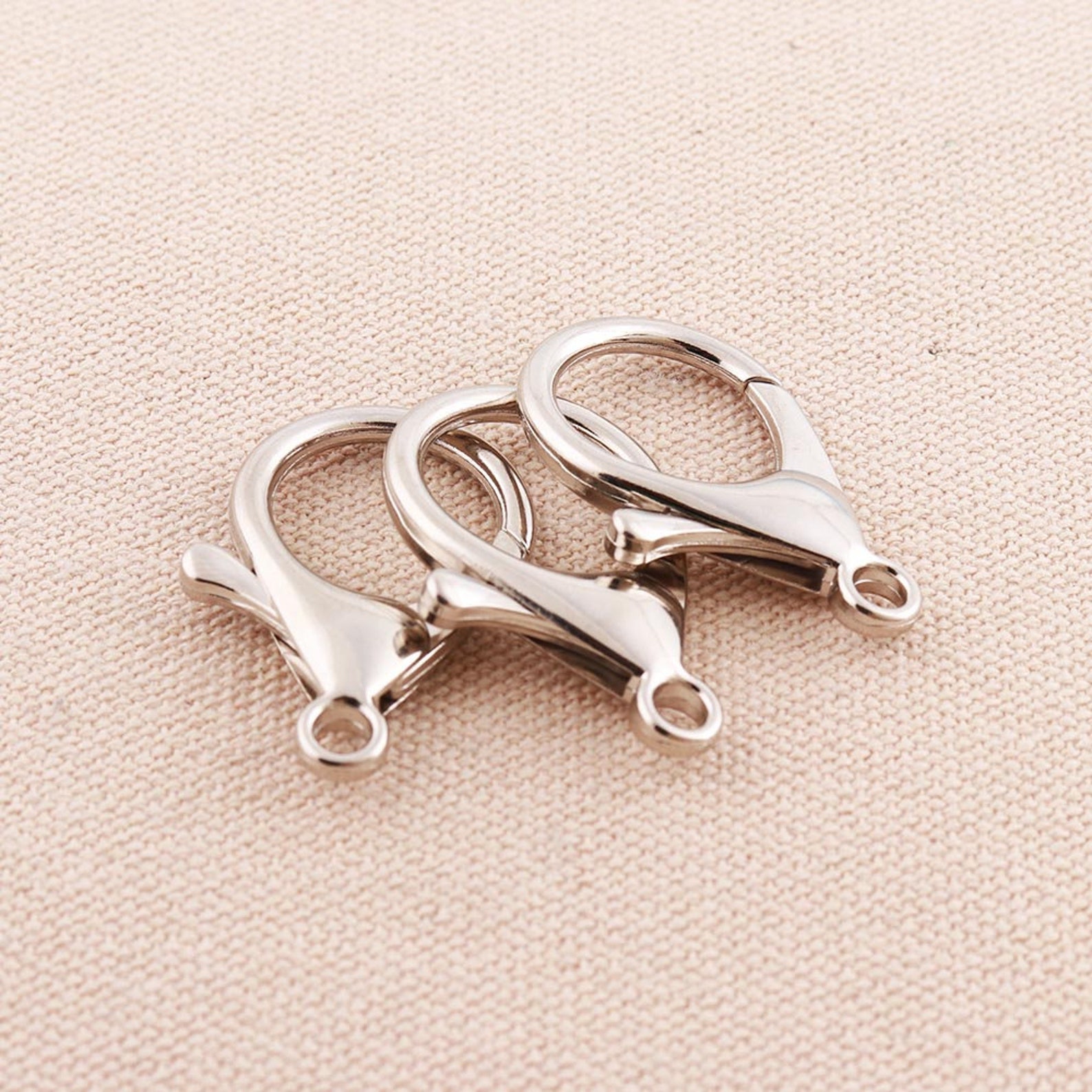 20pcs Silver Lobster Clasp 35mm Lobster Clasp Lobster Clasp Etsy