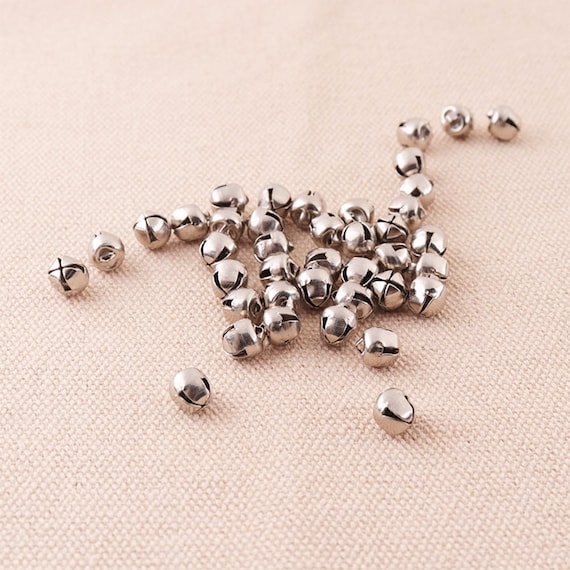 6mm Tiny Silver Jingle Bells Bulk