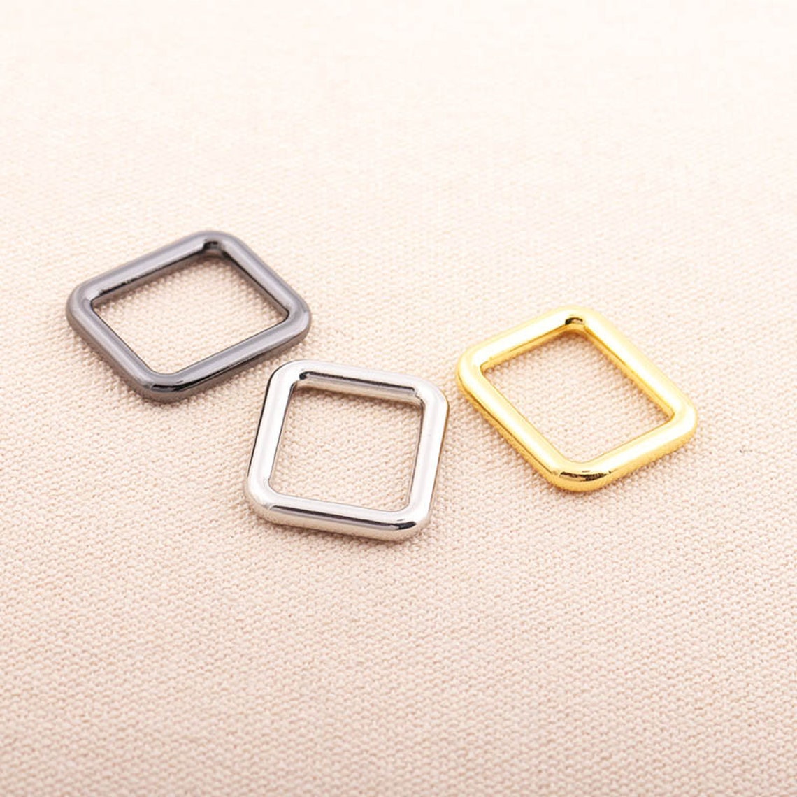 Bra Rectangle Ring Strap Rectangle Ring 20*16mm (inner Size) Metal Rectangle Buckle Ring ...
