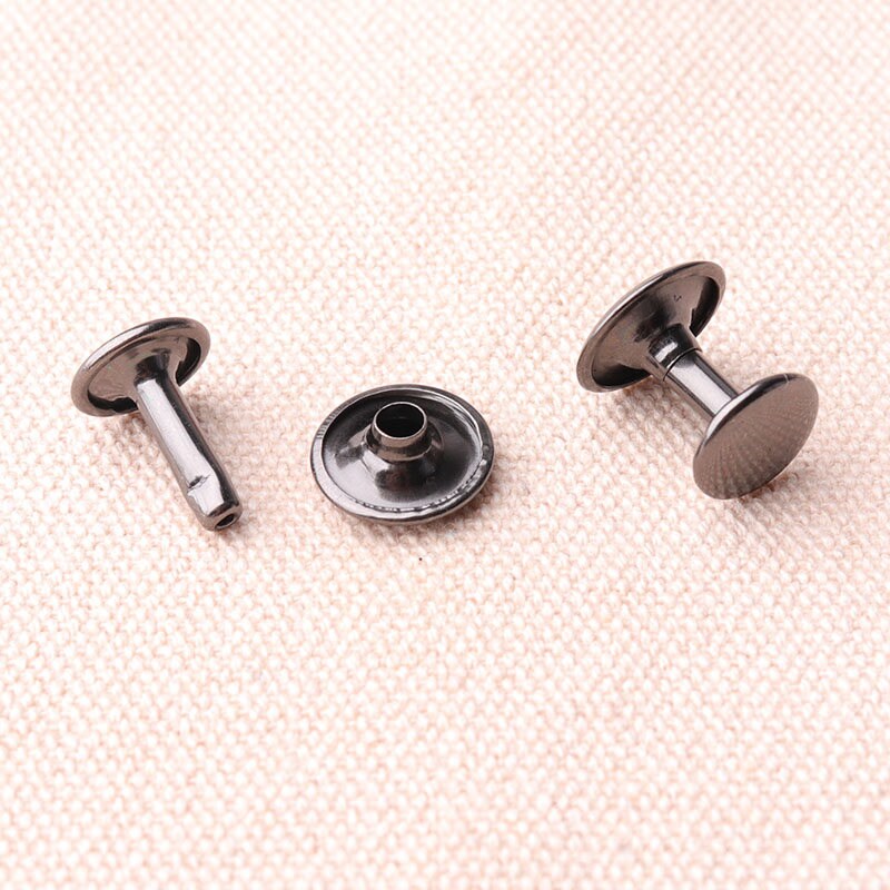 Large Back Rivets Caps Double Cap Rivets Black Color Cap Rivets 13mm Leater Rivets Hardware ...