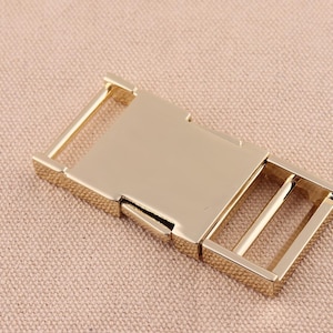 2pcs/lot 1"25mm Quick Side Release Buckles gold color strap Belt buckles for webbing Dog collar bag garment DIY Hardware accessories