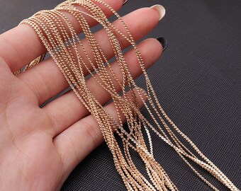 10FT Gold Plated Brass Beading Tassel Chains Necklace,Bracelet Chains jewelry Making