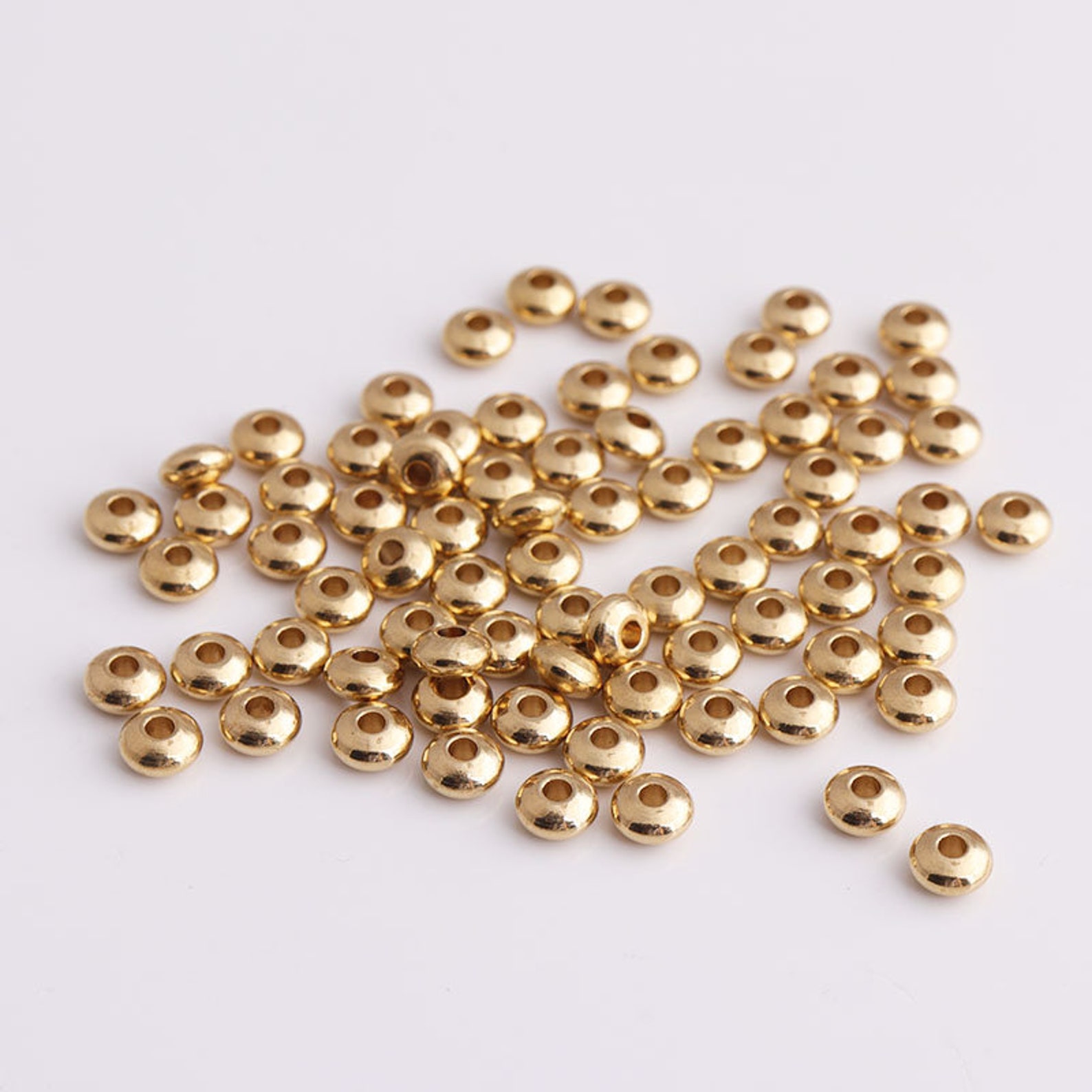 KISSITTY 1 Strand Duck Handmade Lampwork Beads Gold Color Loose Spacer Beads Center Drilled Jewelry Beads 16-17x13-15mm For DIY Jewelry Making With Hole 1.2-1.5mm