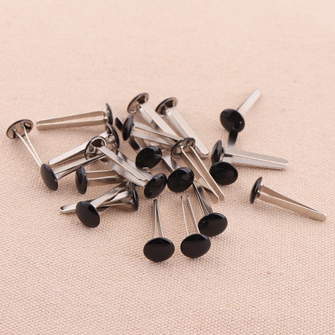 30pcs Nailhead Round Head Brads Black 2610mm PURSE FEET Studs Etsy