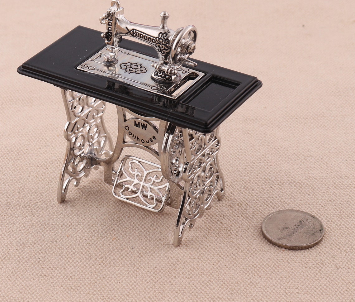 Miniature Sewing Machine for Dolls Houseminiature Sewing Etsy