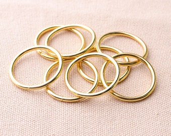12pcs Jump Ring 32*25mm (OM*IM) Gold Split Ring Metal Open Jump Ring  Link Connector O Ring