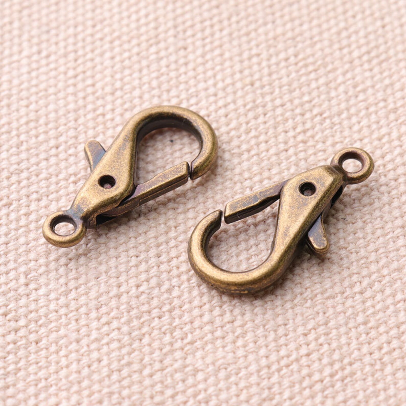 24pcs Bronze Lobster Clasp 23mm Metal Lobster Claw Clasp Black Etsy