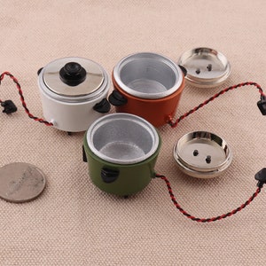 Miniature Cooker Rice Cooker,Dollhouse Miniatures Kitchen Restaurant Appliance Rement Bakery Mini Photography prop tools decorando Cooking