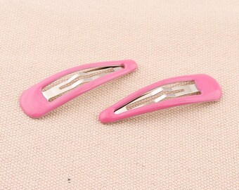 10pcs Small Pick Color  Hair Snap Clips for woman Size 48 mm Children Hair Pin Clip