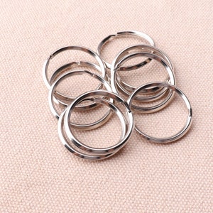 25mm Silver Split Rings Key Rings Keychain Rings Split Rings Key Rings 30pcs