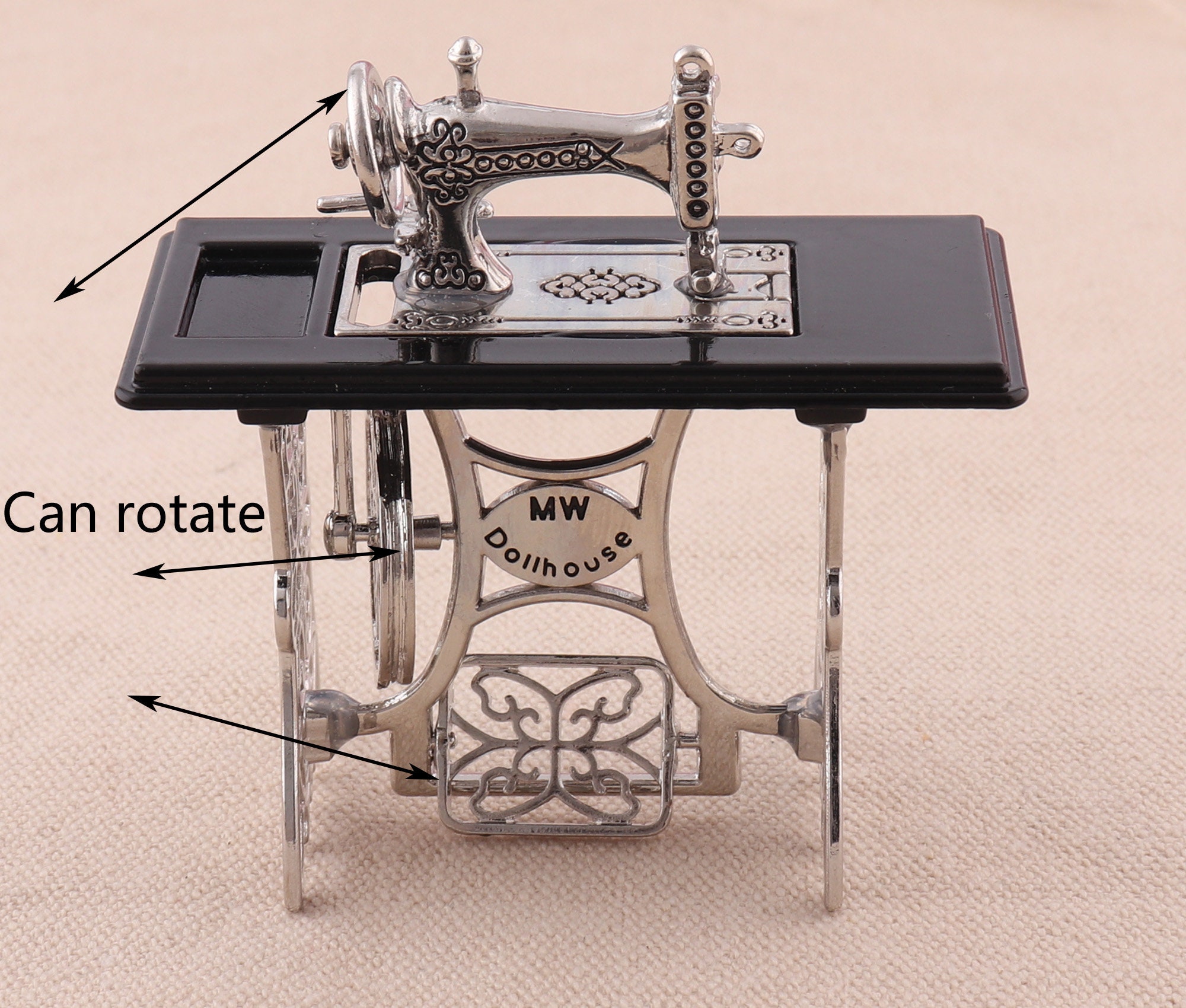 Miniature Sewing Machine for Dolls Houseminiature Sewing Etsy