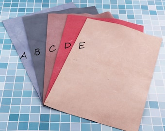 Leather Sheets, 8*12'' Genuine Leather Pieces,Soft Leather,Smooth Cowhide Leather,Genuine Leather,Leather Supplier
