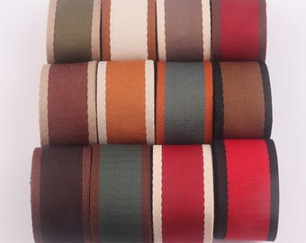 Correa de bolsa de cincha de colores resistente de 1,5 pulgadas, correa de algodón para asas de bolsa, correas de tapicería, correas de repuesto para collares de perro
