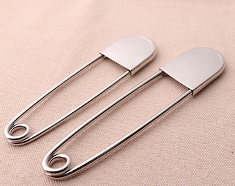 2pcs Blanket Pin Laundry Pins Silver Kilt Pin Large Safety Pin Horse Blanket Pin Jumbo Safety Pin - Safety Pin