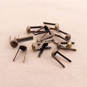 30pcs nailhead cone brads bronze 20*10mm PURSE FEET Studs Nailheads Spike DIY Purse Making leather making