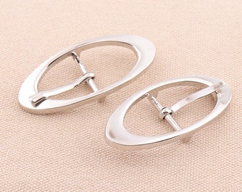 5Pcs Pin buckle belt buckle strap buckle silver Center Bar Buckle Single Prong Strap Buckles Belf buckle