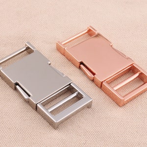 2pcs/lot 1&quot;24 mm Quick Side Release Buckles silver and rose gold color  strap buckles for webbing collar belt bag garment  DIY accessories