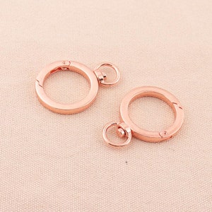 4pcs Swivel Clasp 50mm*35mm Rose Gold Trigger Snap Hook Push Gate Snap Lobster Clasp Swivel Snap Hooks Purse clasp strap clasp