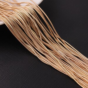 You Choose Length--Plain Simple Gold Thin Chain, Bulk Chain, Jewelry Making Chain, Fine Chain, Gold Women chain,Chains DIY Making