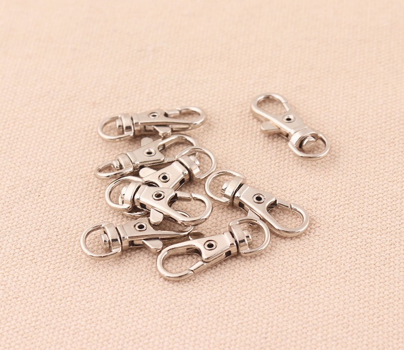 50pcs Swivel Lobster Clasp Silver 25mm Small Lobster Clasp Etsy