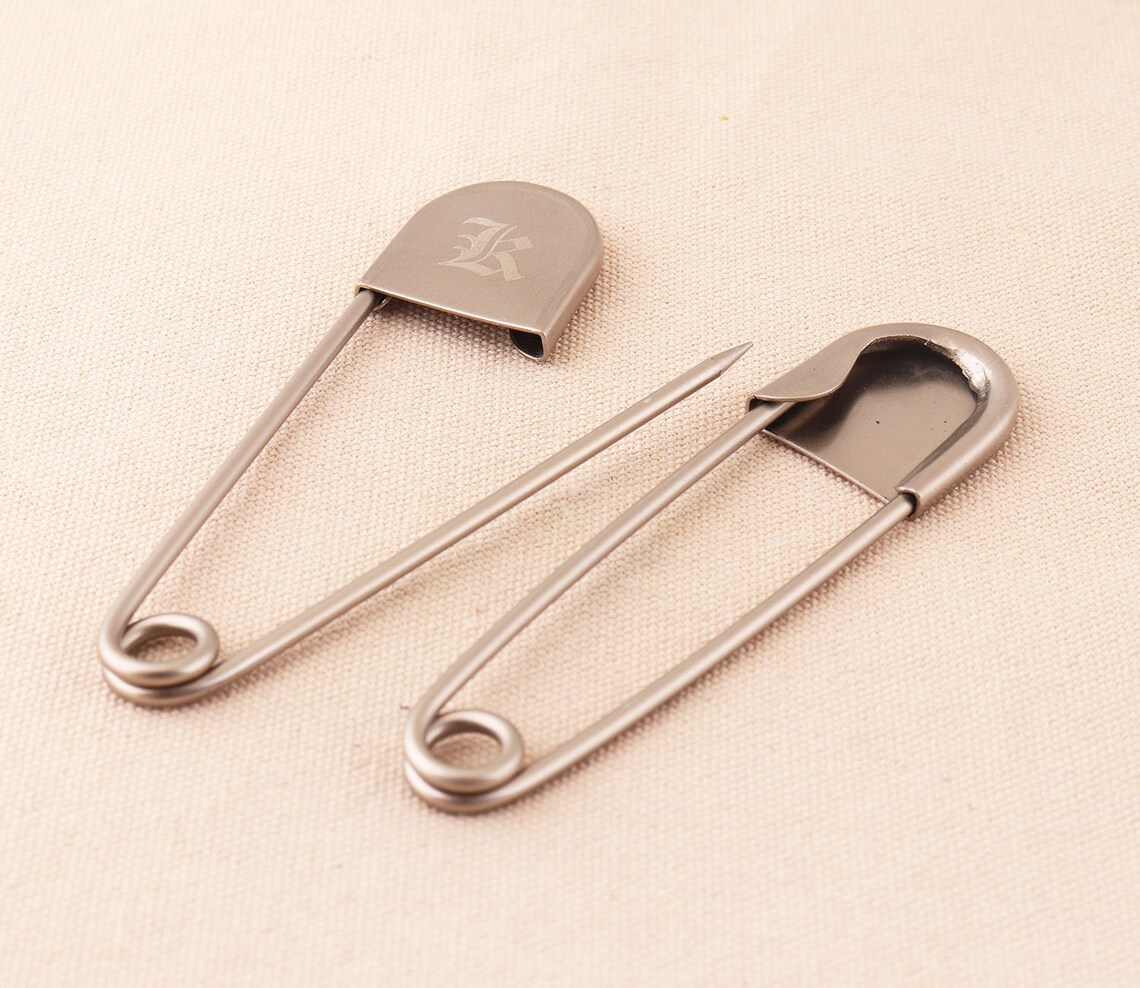 4pc 108mm Matte Silver Blanket Pin Laundry Pins Kilt Pin Large Etsy