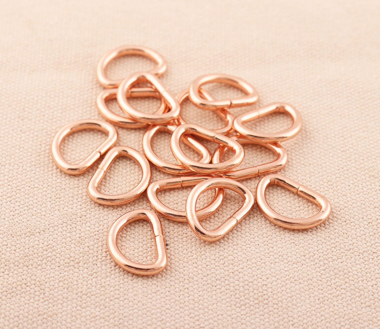 Unwelded D Rings 1 Inch / 25 Mm Available in Nickel and Antique Brass  Finish 5, 15, 30, 80, 230, or 580 Pieces 
