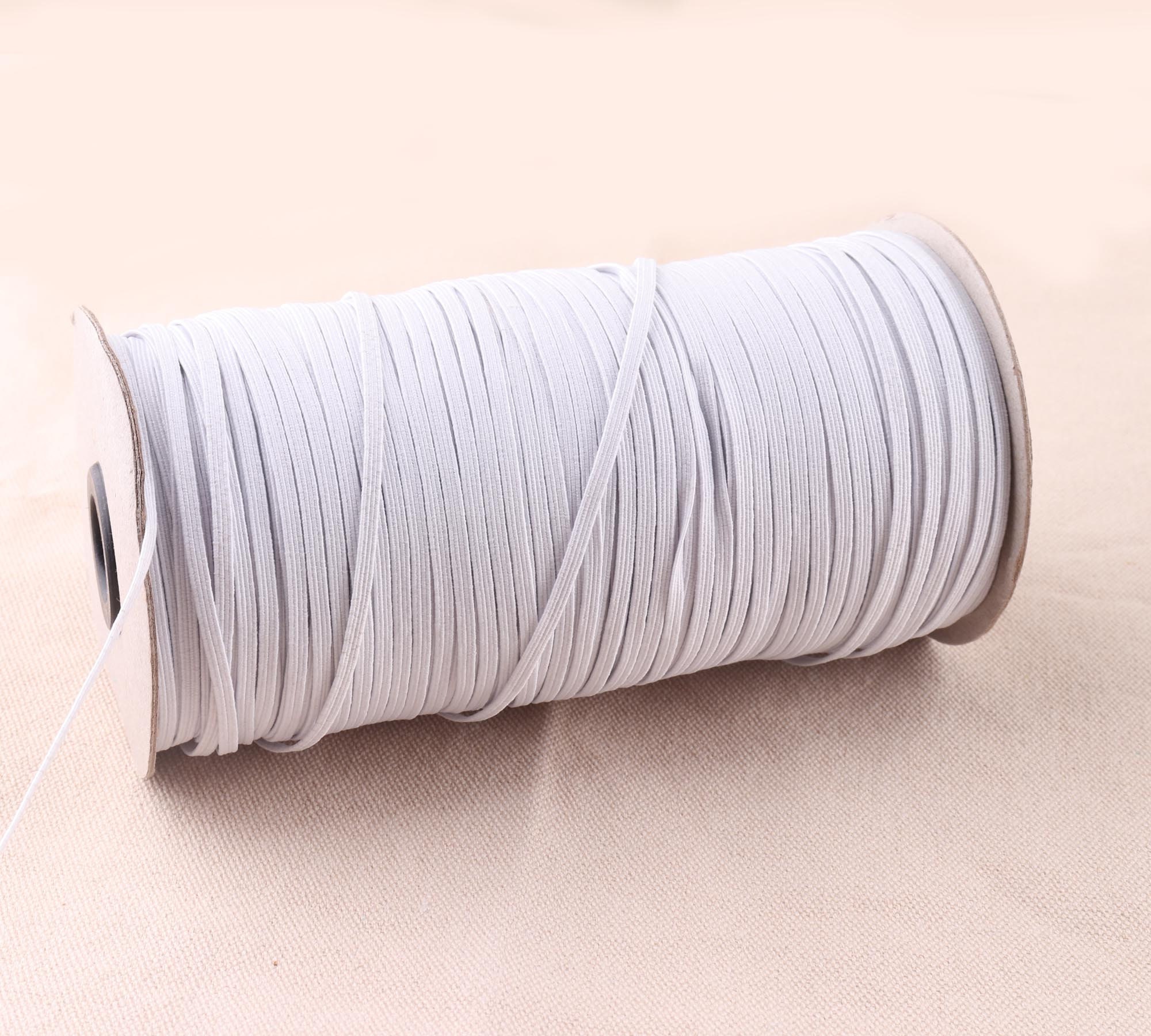 Thin sewing 3mm elastic band white/black color high elastic Etsy