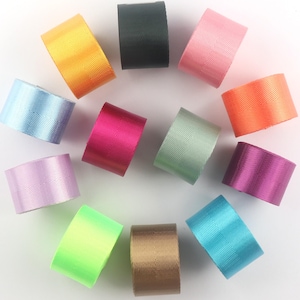 25mm Heavy Weight Nylon Webbing Herringbone Webbing Dog Collar Ribbon 1.5 inch Colorful Webbing for Belt Bag Purse Strap Replacement Key fob