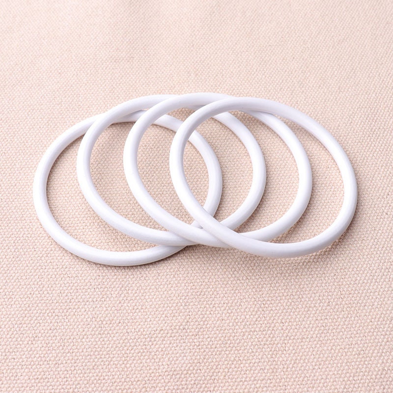 4pcs White 50mm Large Round Ring Closed Ring Metal Jumbo O Ring Strap ...