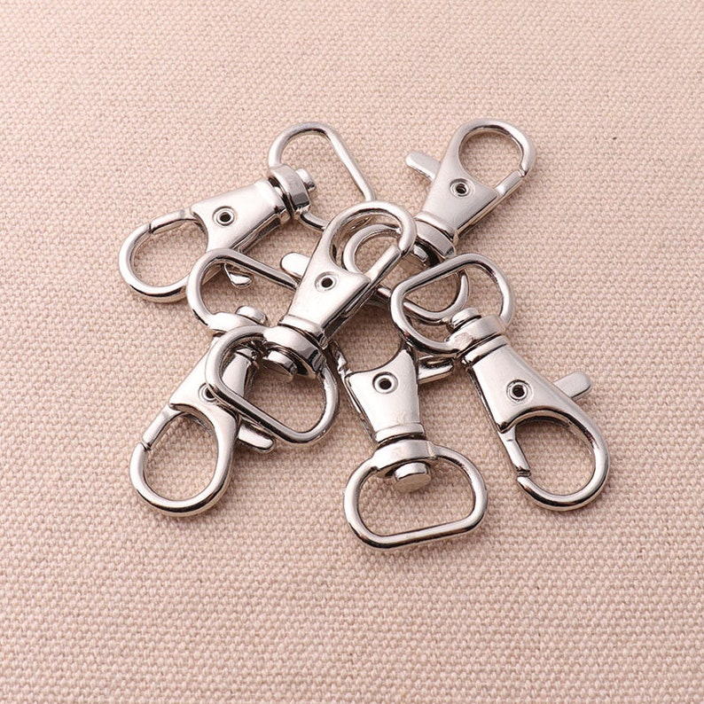 16pcs Silver 3920mm Metal Lobster Clasp Swivel Craw Keychain Etsy