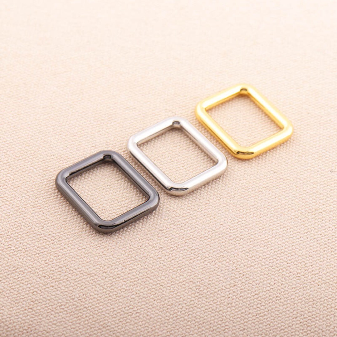 Bra Rectangle Ring Strap Rectangle Ring 20*16mm (inner Size) Metal Rectangle Buckle Ring ...