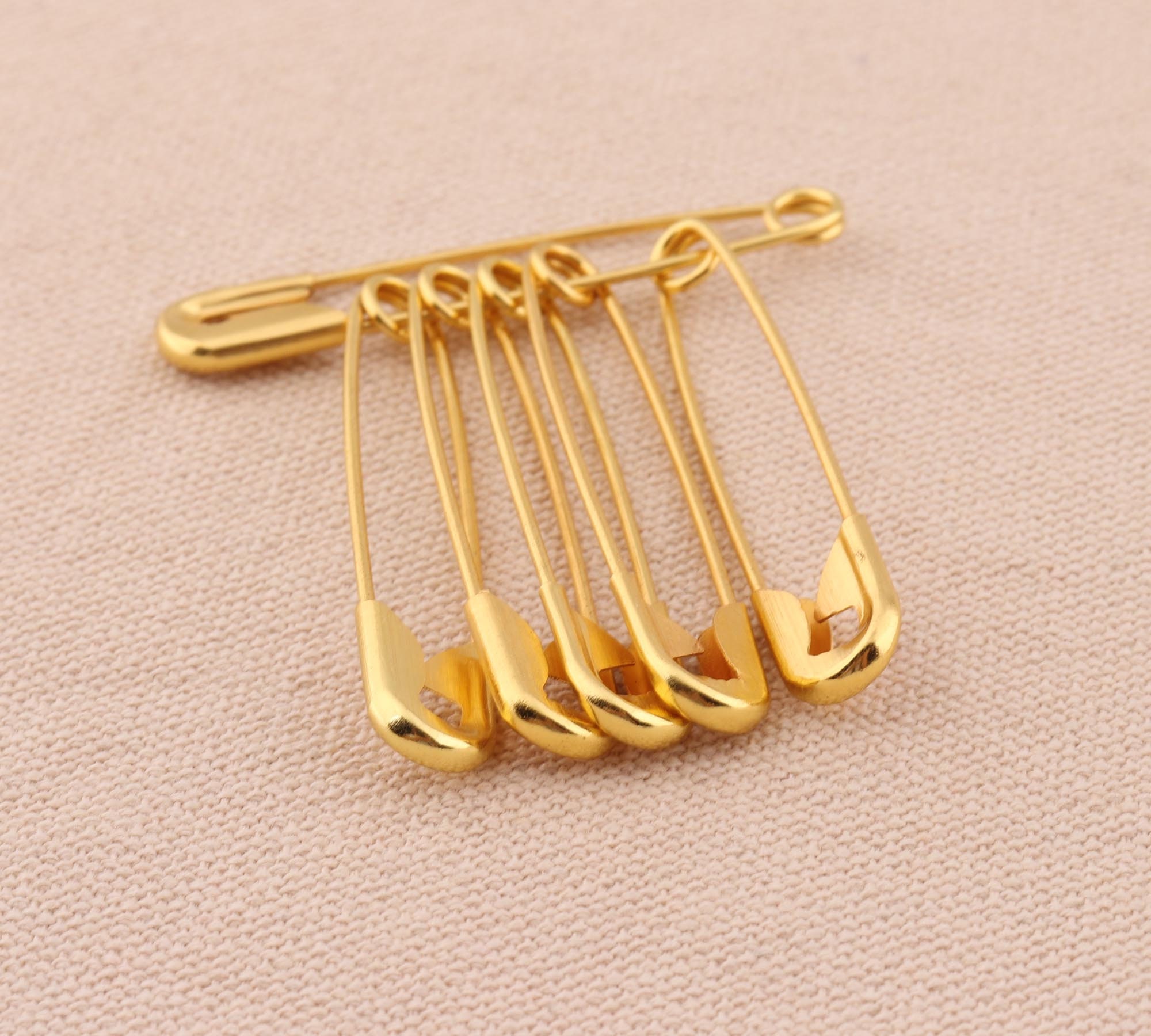 50mm Gold Color Label Pins Long Brooch Pins Safety Pins for - Etsy