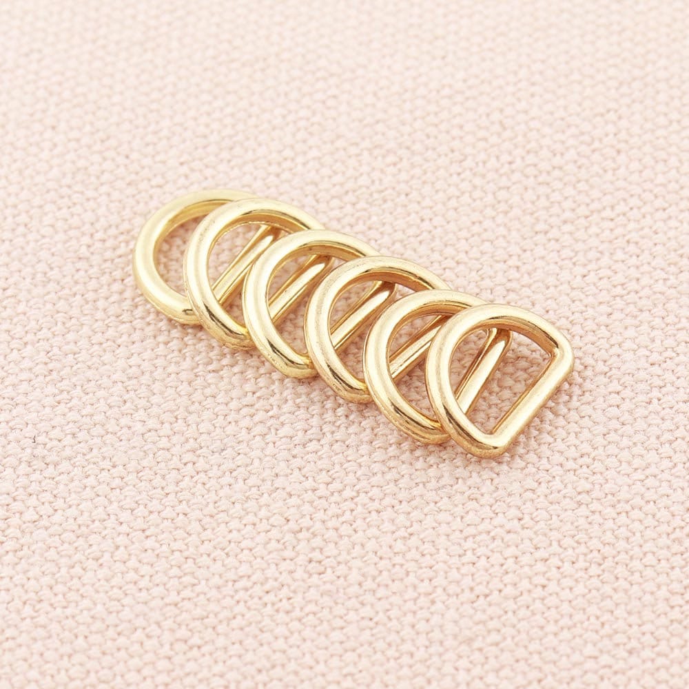 Eyksta 30 Anneaux En D Dorés 25mm - Boucles Métal Pour Sacs Et Couture